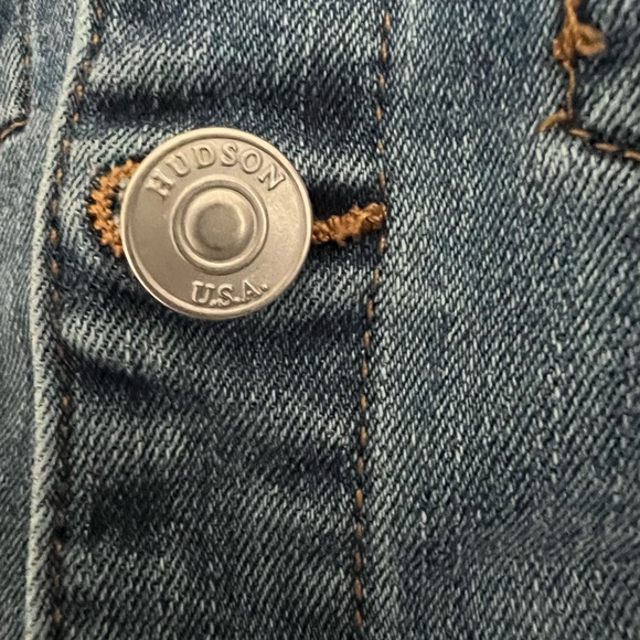 Youth size medium Hudson jeans (Nordstrom) denim jacket with buttons. Like new. - Picture 3 of 5